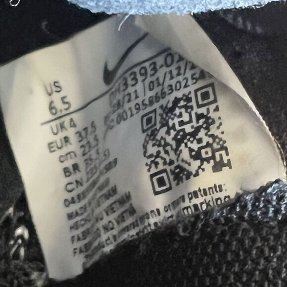 Nike Black White Super Rep Go 3 Flyknit Sneakers Shoe Womens Size 6.5 - Picture 9 of 10